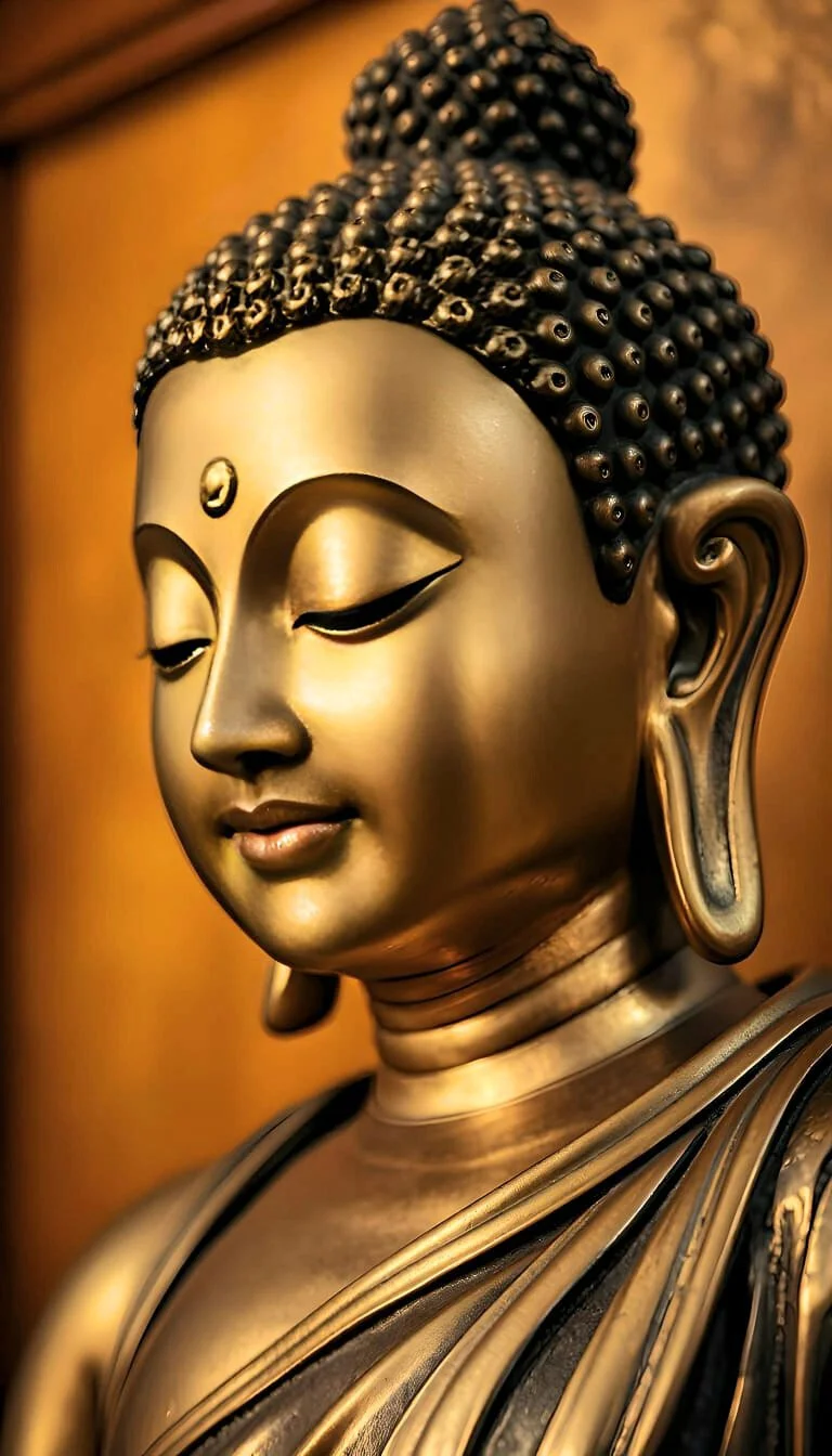 a-golden-statue-of-the-buddha-close-up