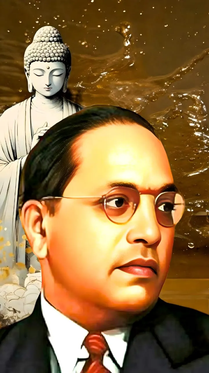 the-portrait-of-ambedkar-and-lord-buddha-background